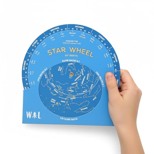 Wild Life Outdoor Adventures Star Planisphere Wheel, Stargazing Guide Tool