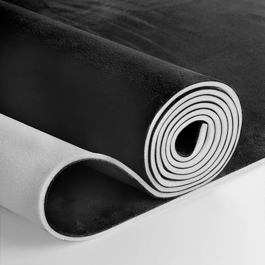 118" L x 60" W Black Suede Headliner Fabric with Foam Backing Material - Tube Packaging - Automotive/Home Micro-Suede Headliner Fabric for Car Replacement/Repair/DIY