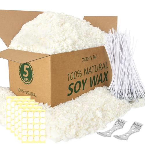 FUHITIM Soy Candle Wax for Candle Making 5 lbs Bag