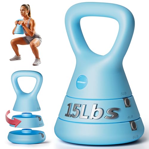 3-in-1 Adjustable Kettlebell (5/9/15 lb)