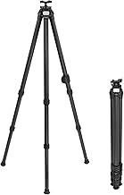 HUNTPAL Carbon Fiber Rifle Shooting Stick Hunting Tripod Gun Rest with Dual Mount System (Arca-Swiss & Picatinny), Heavy Duty Lightweight Shooting Support Stand for Outdoor Precision Shooting