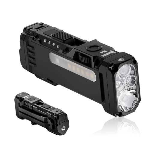 WUBEN X4 Flashlight Rechargeable,EDC Light with Multi-Mode RGB Light
