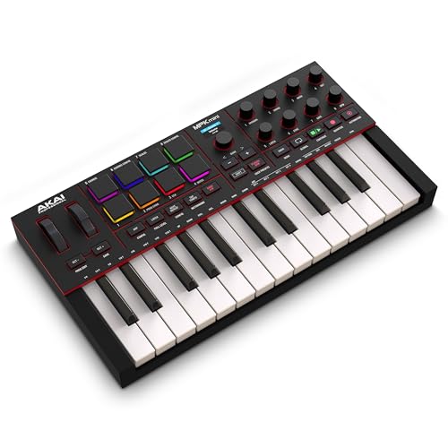 Akai Professional MPK Mini IV 25-Key USB-C MIDI Keyboard Controller, Black