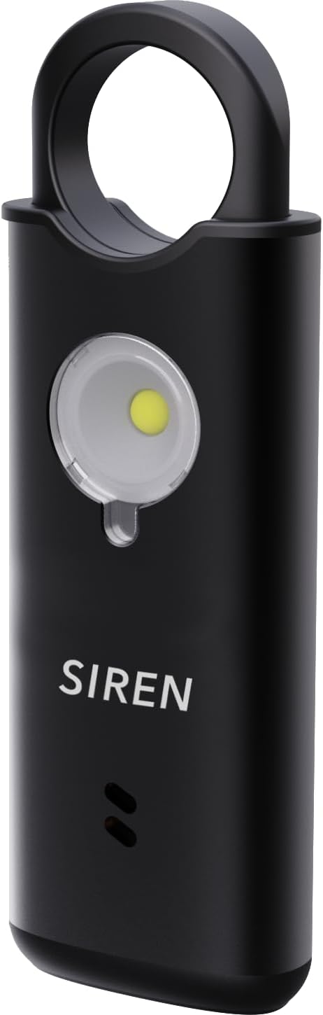 Personal Safety Alarm by Silent Beacon – 135dB Siren, Flashing Light, Pull & Vibration Activation, USB-C Rechargeable Keychain, Panic Button for Women, Seniors, Students, Lone Workers, and Travelers