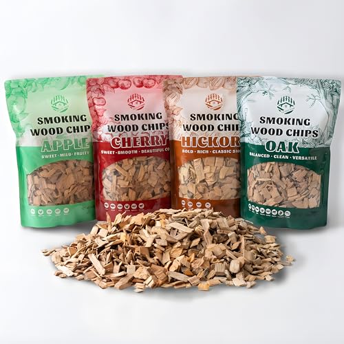 Smoking Chips Variety Pack (Apple, Cherry, Hickory, Oak)