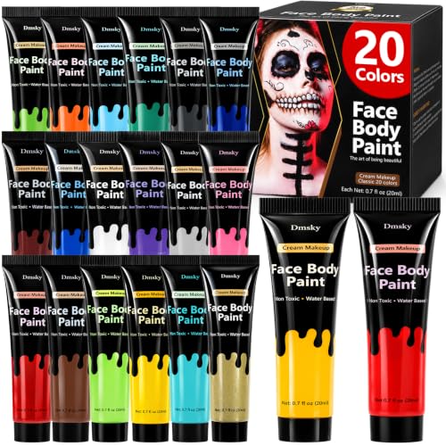 20-Color Water-Based Face Paint