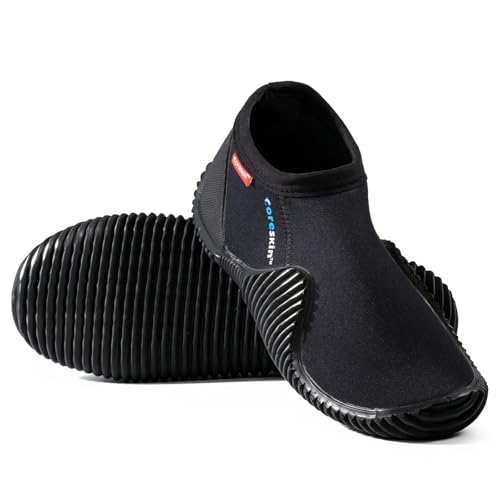 Coreskin 3mm Neoprene Dive Boots with Anti-Slip Rubber Sole