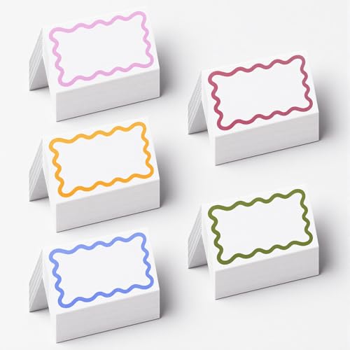 Food tent cards or labels