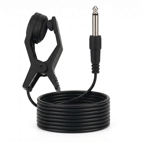 Clip-On Contact Microphone Acoustic Guitar Pickup with 9ft (2.5m) Cable