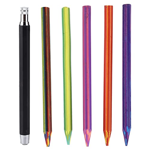 5.6mm Mechanical Colored Pencil Set, Smooth Wax Core for Art Coloring