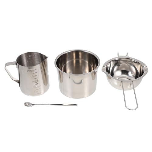 NUOBESTY Soybean Wax Melting Cup Stainless Steel Candle Making Tool Kit DIY