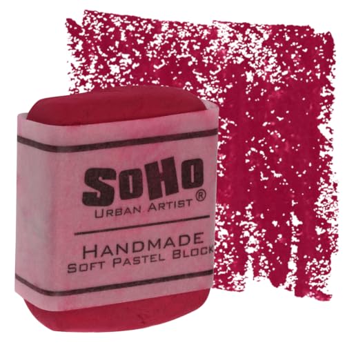 SoHo Handmade Super Soft Pastel Block in Protective Box - Alizarin Crimson