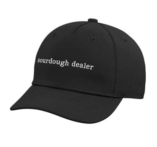 Sourdough Dealer Bread Baker Funny Sourdough Adjustable Printed Baseball Hat, Black