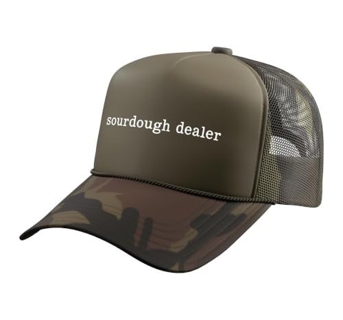 Sourdough Dealer Bread Baker Funny Sourdough Trucker Hat with Adjustable Mesh Back, Camo Green