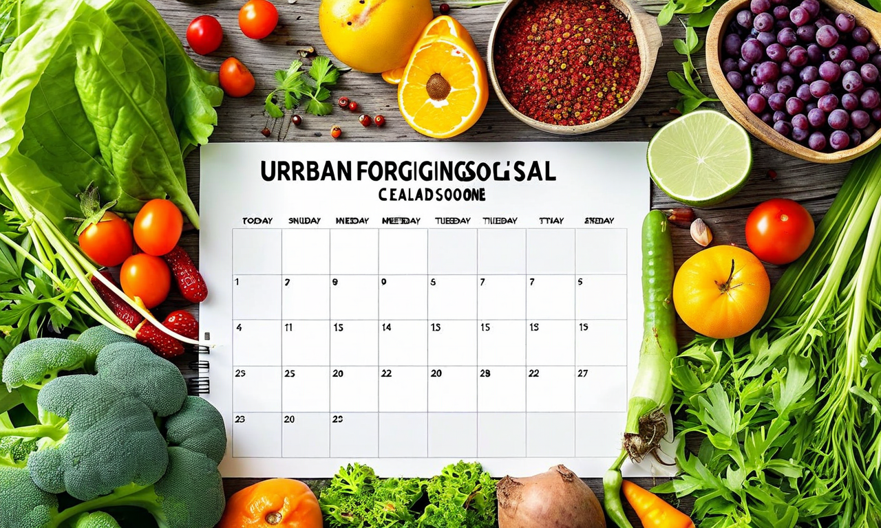 Urban Foraging Seasonal Calendar
