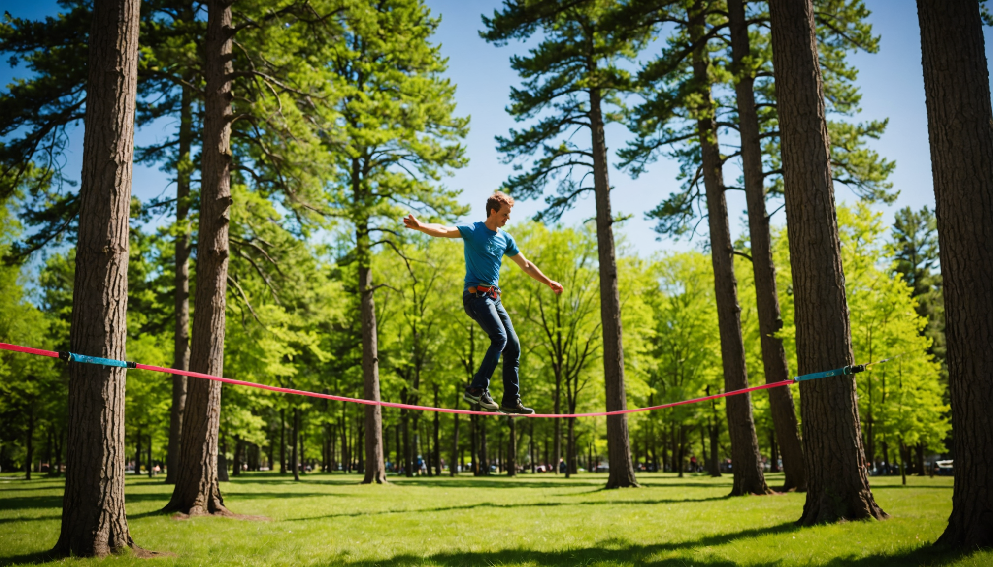 Your First Twenty Feet of Slackline - Nature & Outdoors quest